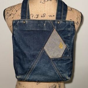 Vintage Volcom Denim Backpack NEW! Volcom black Denim Mini Backpack NWT | Mercari main image 4